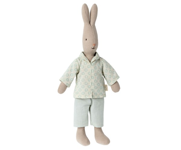 Maileg Hase / Rabbit Pyjama Hellblau, Size 1