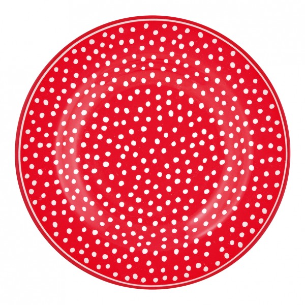 GreenGate Kleiner Teller Dot Red