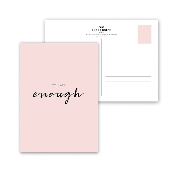 Postkarte You are enough