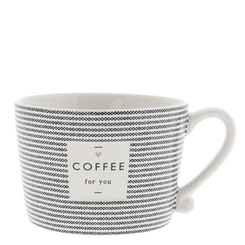Bastion Collections Cup White / Stripes and Coffee