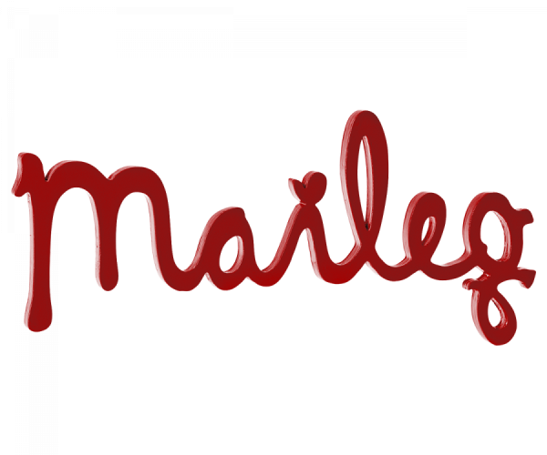 Maileg Schriftzug Logo, rot