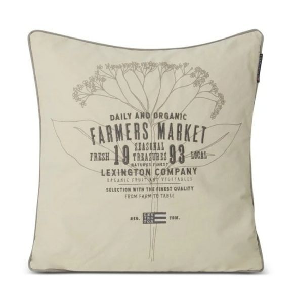 LEXINGTON Kissenhülle Farmers Market Organic Cotton Canvas Pillow Cover