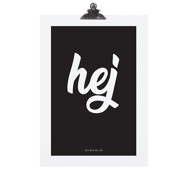 Tafelgut Poster "Hey"