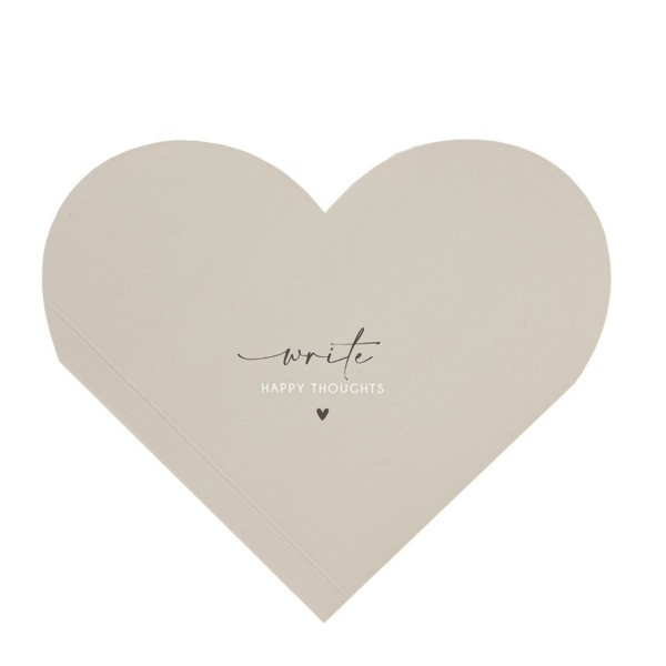 Bastion Collections Notizzettel Heart Notes, Write Happy Thoughts