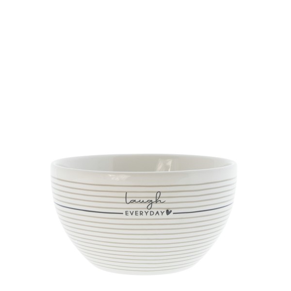 Bastion Collections Schale/Bowl White / Laugh Everyday