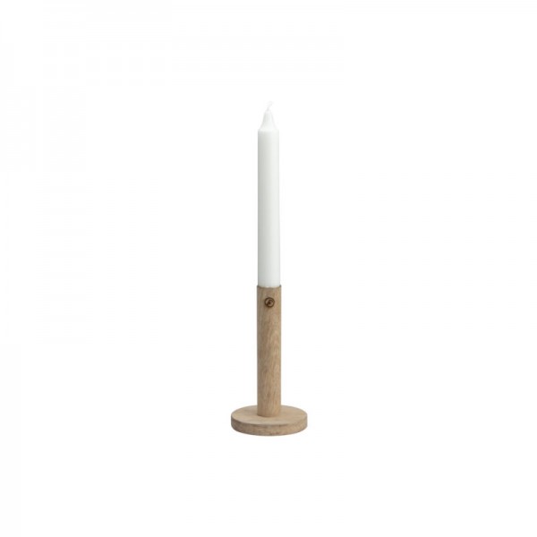 ERNST Kerzenleuchter aus Holz, hellbraun, 15 cm