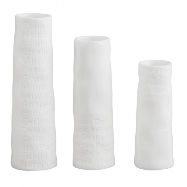 Räder Raumpoesie Mini-Vasen im 3er Set, Weiß