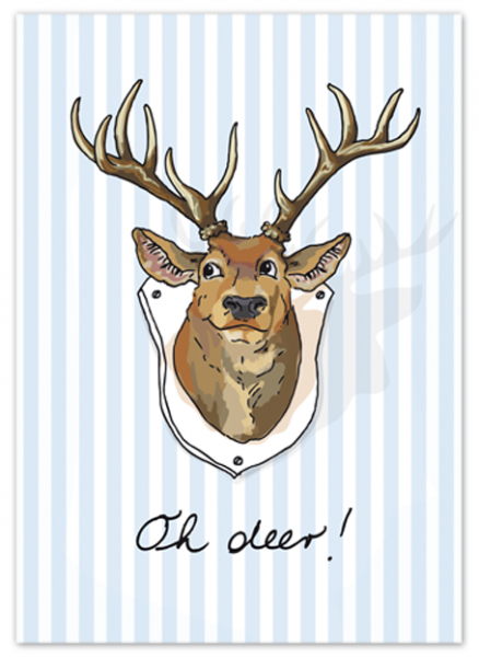 Krima & Isa Postkarte Oh Deer