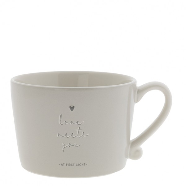 Bastion Collections Cup White / Love meets you, grey