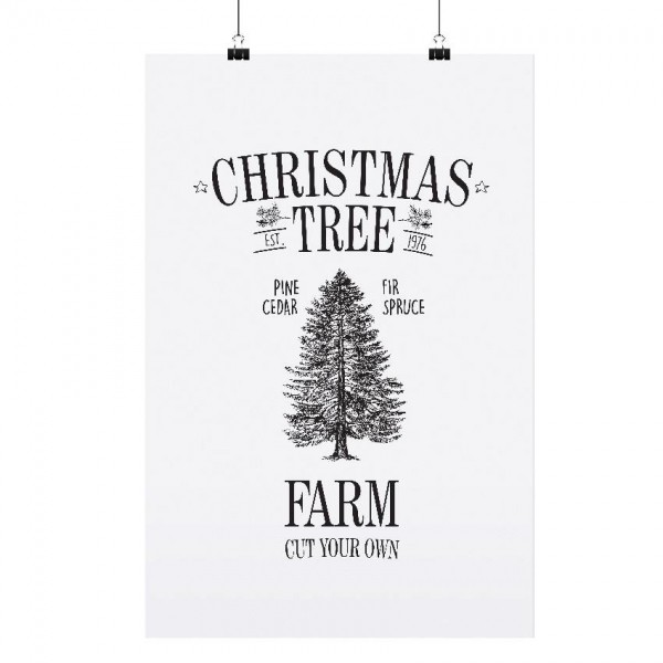 Tafelgut Poster "Christmas Tree Farm"