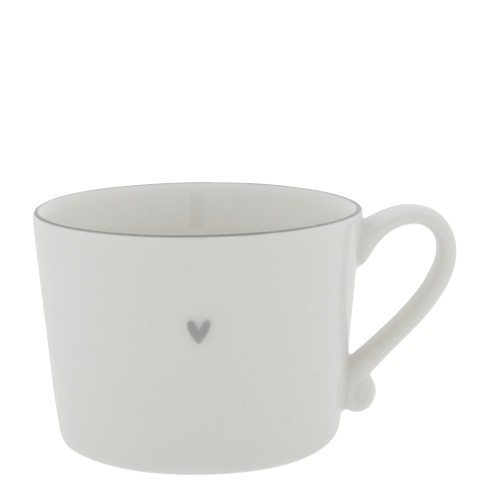 Bastion Collections Cup White with Grey Edge