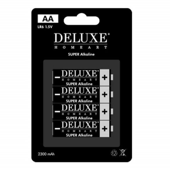 Deluxe Homeart LED Batterien, AA Mignon, 4 Stück