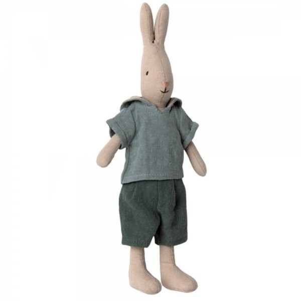 Maileg Hase / Rabbit Hemd und Short, dusty bluegreen, Size 2
