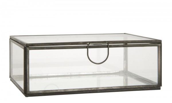 Ib Laursen Glasbox mit Deckel, rechteckig