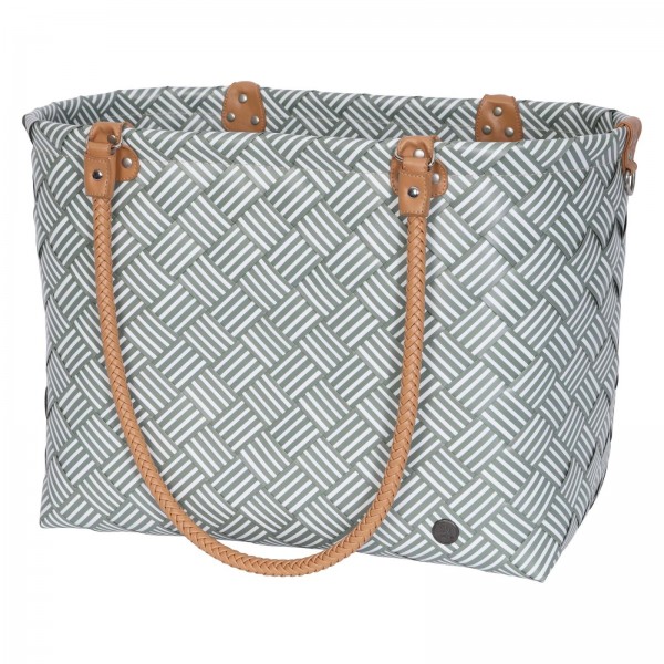 Handed By Shopper Saint-Maxime Striped, sage green