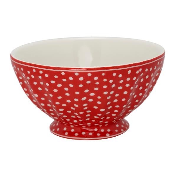 GreenGate Schale / French Bowl Dazzling Dot Red, xlarge, Ltd Edition
