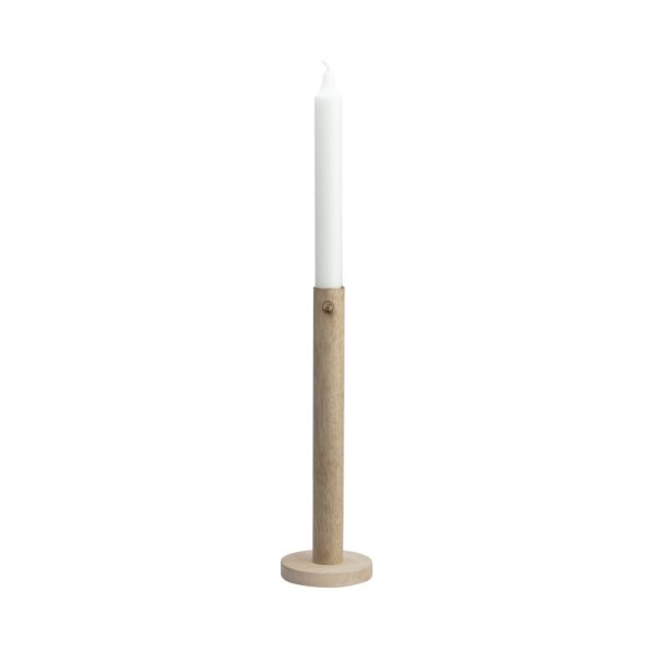 ERNST Kerzenleuchter aus Holz, hellbraun, 25 cm