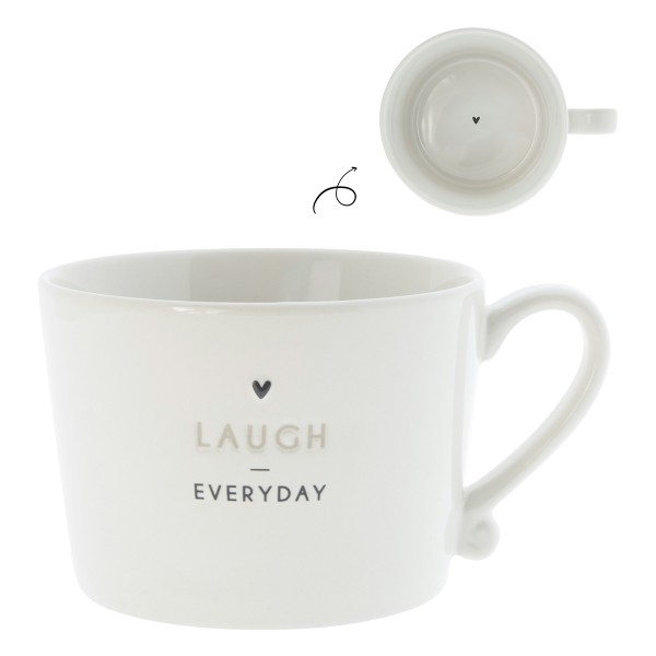 Bastion Collections Cup White / Laugh everyday