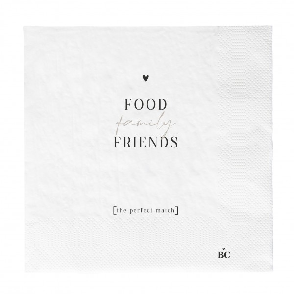 Bastion Collections Papierservietten Food Family and Friends