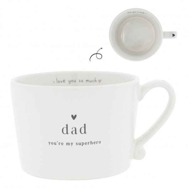 Bastion Collections Cup White / Dad my superhero