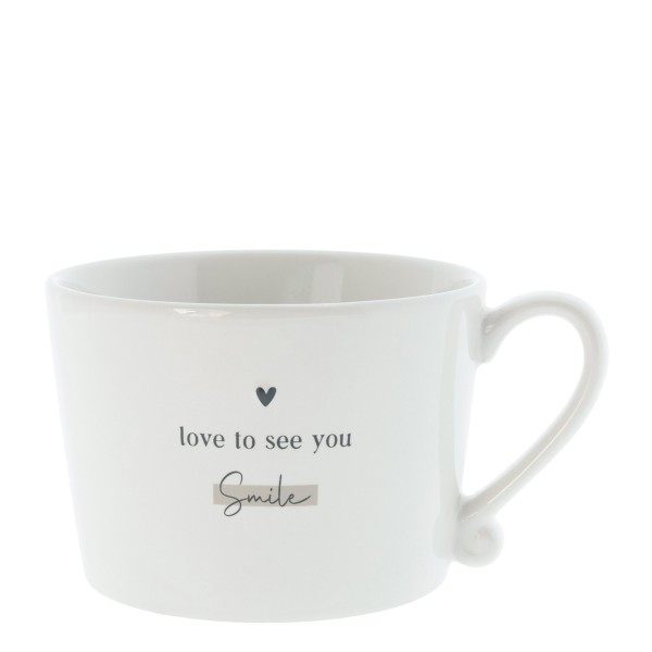 Bastion Collections Cup White / Love to see you smile