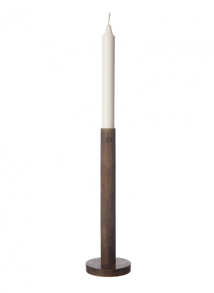 ERNST Kerzenleuchter aus Holz, dunkelbraun, 25 cm