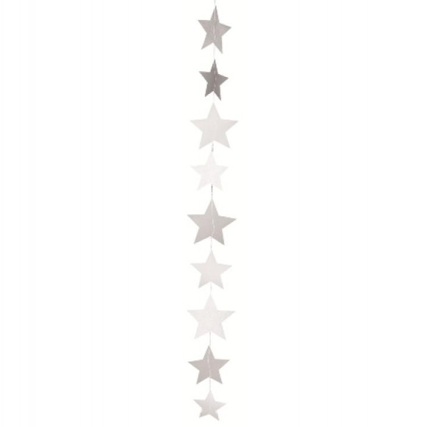 Weihnachtszauber X-mas Paper Stars Chain / Kette, 100 cm